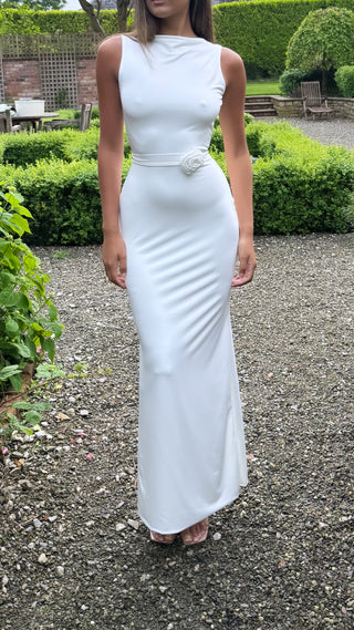 sample ivory maxi dress